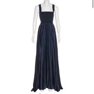 A.L.C. Pleated Olivia Gown navy XS